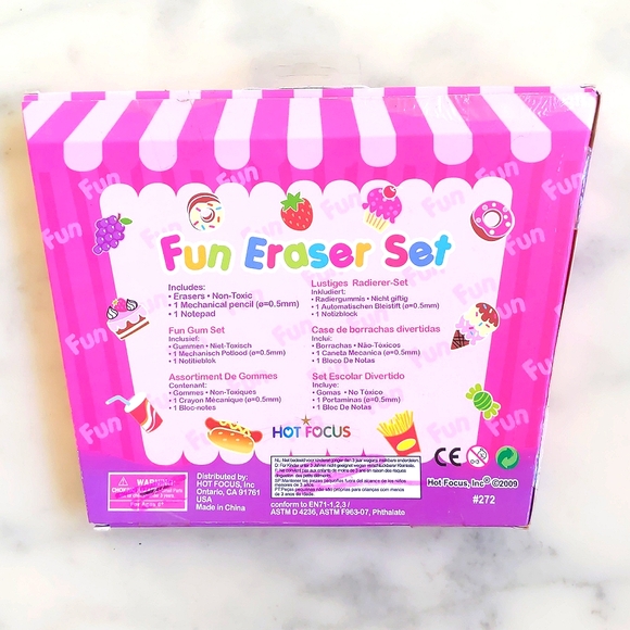 Hot Focus 3D Fun Eraser Set. - Picture 2 of 2